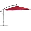 Image de vidaXL - Zweefparasol - met - aluminium - paal - 350 - cm - bordeauxrood