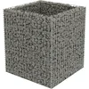 Image de vidaXL - Gabion - plantenbak - verhoogd - 90x90x100 - cm - gegalvaniseerd - staal