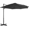 Image de vidaXL - Zweefparasol - met - aluminium - paal - 300 - cm - antracietkleurig