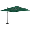 Image de vidaXL - Zweefparasol - met - aluminium - paal - 300x300 - cm - groen