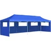 Image de vidaXL - Vouwtent - pop-up - met - 5 - zijwanden - 3x9 - m - blauw