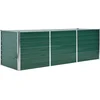Image de vidaXL - Plantenbak - verhoogd - 240x80x77 - cm - gegalvaniseerd - staal - groen