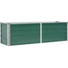 Image de vidaXL - Plantenbak - verhoogd - 160x40x45 - cm - gegalvaniseerd - staal - groen