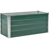 Image de vidaXL - Plantenbak - verhoogd - 100x40x45 - cm - gegalvaniseerd - staal - groen