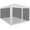Image de vidaXL - Partytent - met - 4 - mesh - zijwanden - 4x3 - m