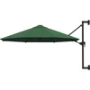 Image de vidaXL - Wandparasol - met - metalen - paal - 300 - cm - groen