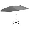 Image de vidaXL - Parasol - met - aluminium - paal - 460x270 - cm - antraciet