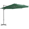Image de vidaXL - Zweefparasol - met - stalen - paal - 300 - cm - groen
