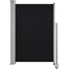 Image de vidaXL - Tuinscherm - uittrekbaar - 120x300 - cm - zwart