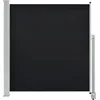 Image de vidaXL - Tuinscherm - uittrekbaar - 140x300 - cm - zwart