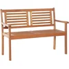 Image de vidaXL - Tweezits - tuinbank - 120 - cm - massief - eucalyptushout