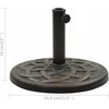 Image de vidaXL - Parasolvoet - rond - 19 - kg - polyresin - bronskleurig