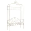 Image de vidaXL - Tuinbank - 122 - cm - ijzer - antiekwit