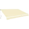 Image de vidaXL - Luifel - handmatig - uittrekbaar - 400 - cm - crème