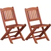 Image de vidaXL - Eetkamerstoelen - voor - kinderen - 2 - st - massief - eucalyptushout