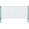 Image de vidaXL - Draadgaashek - met - palen - 25x0,5 - m - staal - groen