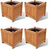 Image de vidaXL - Plantenbakken - verhoogd - 4 - st - 30x30x30 - cm