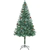 Image de vidaXL - Kunstkerstboom - met - dennenappels - 180 - cm