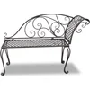 Image de vidaXL - Chaise - longue - 128 - cm - staal - antiekbruin