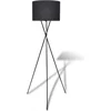 Image de VidaXL Vloerlamp - Hoge Standaard - zwart