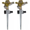 Image de vidaXL - Tuinwatersproeiers - impuls - met - verzinkte - metalen - grondpin - 2 - st