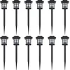 Image de vidaXL 12-delige LED-tuinverlichtingsset solar met pin 8.6x8.6x38 cm