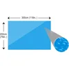 Image de vidaXL - Zwembadzeil - rechthoekig - 300 - x - 200 - cm - PE - blauw
