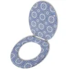 Image de vidaXL - Toiletbril - van - MDF - met - porselein - dessin