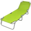 Image de vidaXL - Ligbed - inklapbaar - gepoedercoat - staal - appeltjesgroen