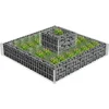 Image de vidaXL - Gabion - plantenbak - 120x120x20 - cm - gegalvaniseerd - staal