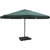 Image de vidaXL - Parasol - met - draagbare - voet - aluminium - (groen)