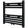 Image de vidaXL Radiator/handdoekenrek recht 480x480 mm zwart