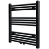 Image de vidaXL Radiator/handdoekenrek recht 600x764 mm zwart