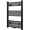 Image de vidaXL Radiator/handdoekenrek gebogen 500x764 mm zwart