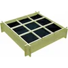 Image de vidaXL - Plantenbak - verhoogd - 90x90x20 - cm - geïmpregneerd - hout