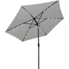 Image de vidaXL - Zweefparasol - met - LED - 3 - m - zandwit