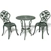 Image de vidaXL - 3-delige - Bistroset - gietaluminium - groen