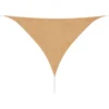 Image de vidaXL - Zonnescherm - HDPE - driehoekig - 3,6x3,6x3,6 - m - beige