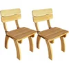 Image de vidaXL - Tuinstoelen - 2 - st - geïmpregneerd - grenenhout