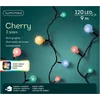 Image de Lumineo feestverlichting - gekleurd - 120 led lampjes - 9 meter - twinkle - lichtsnoeren - Buiten verlichting - kerstverlichting