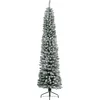 Image de Everlands Pencil Pine Snowy kunstkerstboom - wit/sneeuw - H 210cm