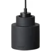 Image de Zuiver Left Hanglamp Beton 11x11 cm Zwart