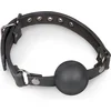Image de EasyToys - Ball Gag met Grote Siliconen Bal - BDSM - BDSM Toys - Sex Toys voor Vrouwen en Mannen - Balgag - Erotisch Spel - Zwart