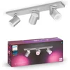 Image de Philips Hue Argenta Opbouwspot - White and Color Ambiance - GU10 - 3 x 5,7W - Aluminium - Bluetooth