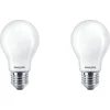 Image de Philips LED lamp - Standaard lampvorm met E27 fitting - Warmwit licht: 2700K - 40W - Mat glas - 2-pack
