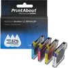 Image de PrintAbout - Inktcartridge / Alternatief voor de Brother LC-985BK / 4 Kleuren