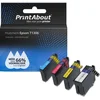 Image de PrintAbout - Inktcartridge / Alternatief voor de Epson T13014010 / 4 Kleuren