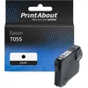 Image de PrintAbout huismerk Inktcartridge T055 (C13T055140) Zwart geschikt voor Epson