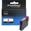 Image de PrintAbout huismerk Inktcartridge T055 (C13T055340) Magenta geschikt voor Epson