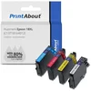 Image de PrintAbout - Inktcartridge / Alternatief voor de Epson T1811 / 4 Kleuren